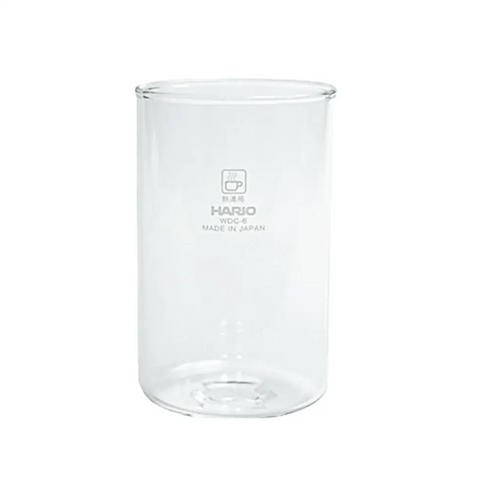Replacement Hario cold dripper glass bowl made of high-quality heat-resistant glass for slow-drip coffee systems.