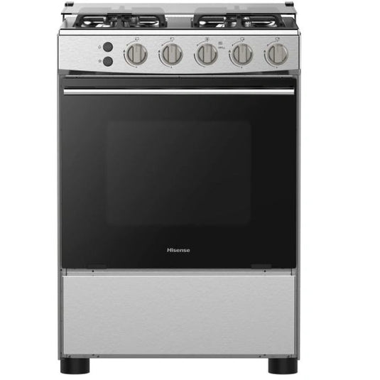 Hisense Freestanding Gas Cooker HFG60121X 60cm Stainless Steel Front