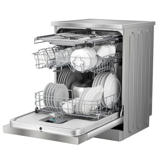 Hisense Freestanding Dishwasher HS623E90X 15 Place Settings, Air Dry, Stainless Steel Finish