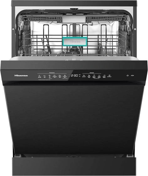 Hisense Freestanding Dishwasher HS673C90BME 16 Place Settings, ConnectLife, Premium Black
