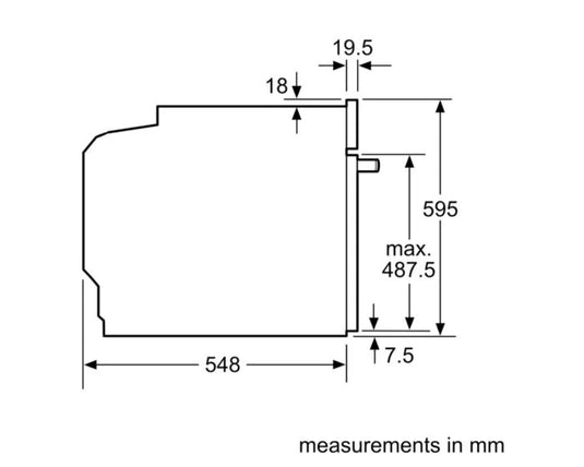 Siemens iQ700 Built In Steam Oven, 60 cm, HS958GED1B