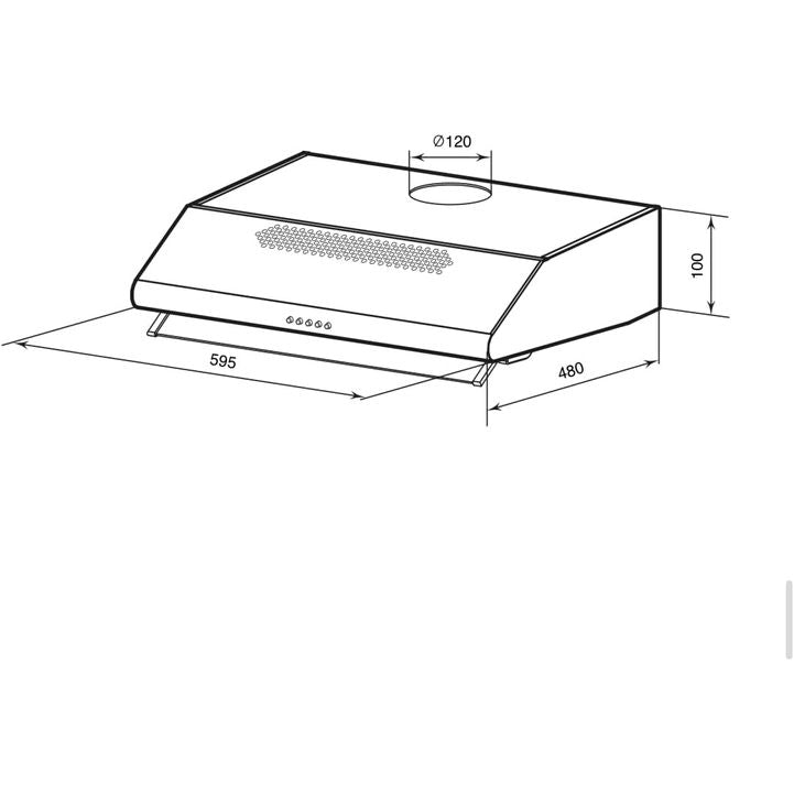 Load image into Gallery viewer, Millen 60cm Under Cabinet Range Hood MKH 603 WH 80W, 3 Year Warranty
