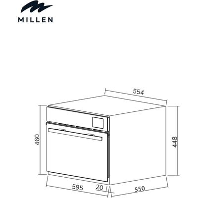 Load image into Gallery viewer, MILLEN 60cm Built In Electric Combi Steam Oven, 38 Smart Recipes, 50L - 3Y Warranty, MEOS 451 BL
