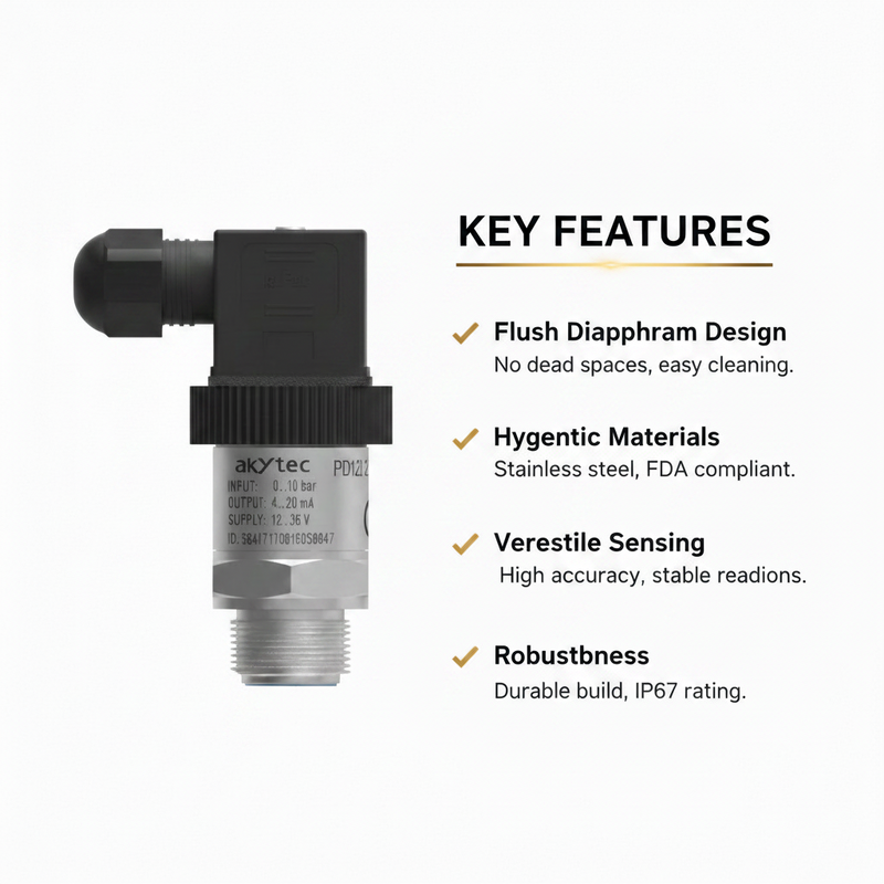 Load image into Gallery viewer, Akytec Pressure Transmitter PD121 for Viscous and Pasty Media
