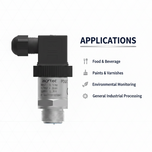 Akytec Pressure Transmitter PD121 for Viscous and Pasty Media