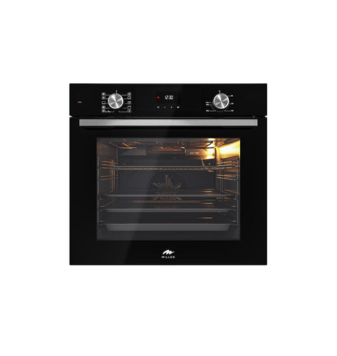 Millen 60cm Built-in Electric Oven MEO 6004 BL 10 Cooking Modes 3260W, 3 Year Warranty