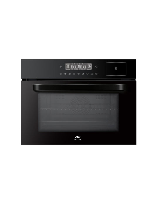 MILLEN 60cm Built In Electric Combi Steam Oven, 38 Smart Recipes, 50L - 3Y Warranty, MEOS 451 BL