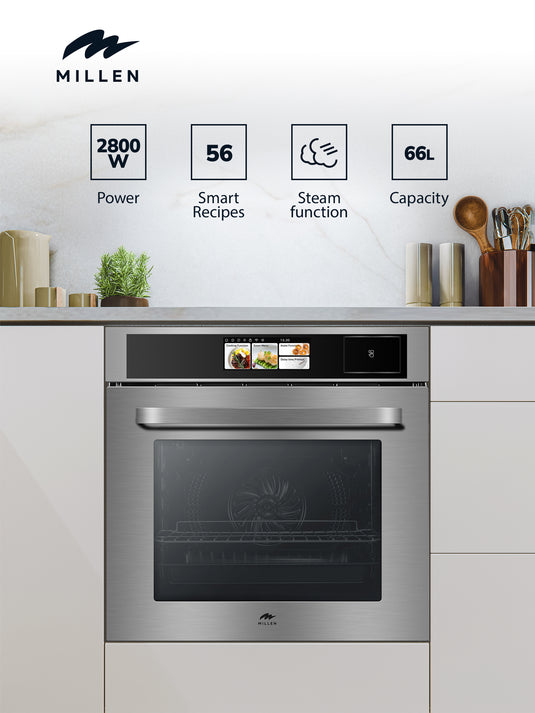 Built In Electric Steam Oven with TFT Display MEOS 605 IX