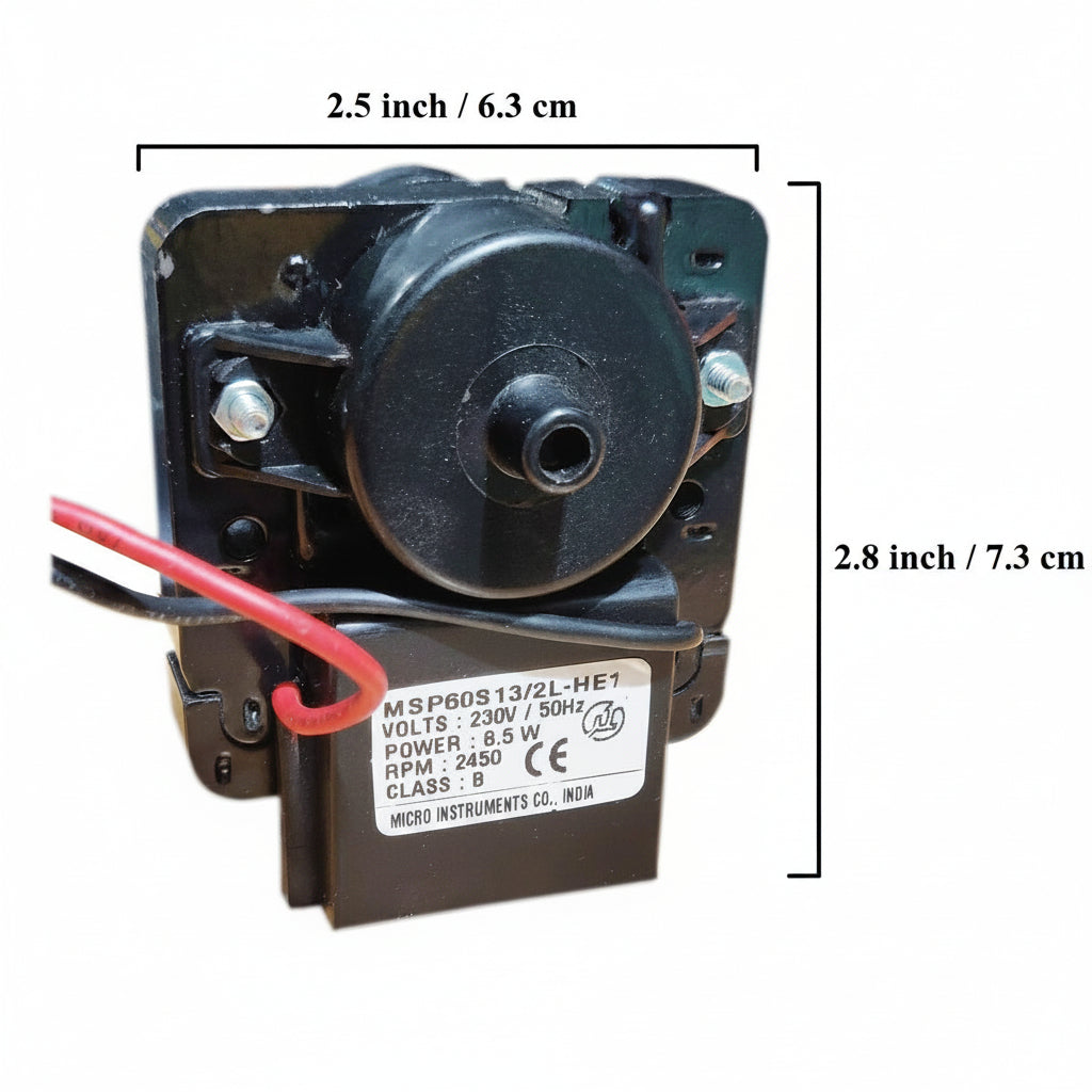 Refrigerator Fan Motor compatible with Godrej Frost Free Refrigerator Fridge Elemotor Fan Micro FF