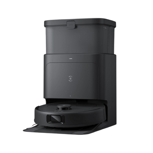 ECOVACS Robot Vacuum Cleaner N30 Pro Omni with Station, Robot Vacuum Cleaner 10000Pa, Hot Water Cleaning and Drying, 9 mm Skid Lifting Black