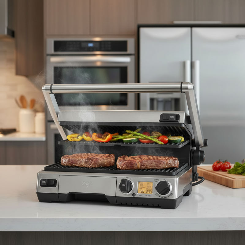 Load image into Gallery viewer, Sage BGR840BSS the Smart Grill™ Pro Brushed Stainless Steel

