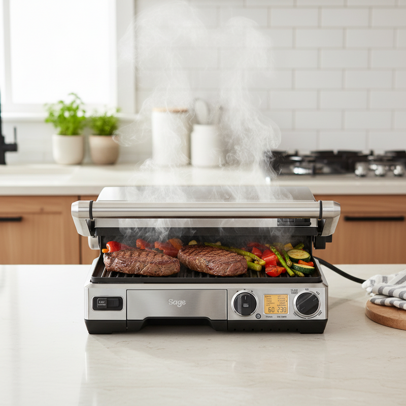 Load image into Gallery viewer, Sage BGR840BSS the Smart Grill™ Pro Brushed Stainless Steel
