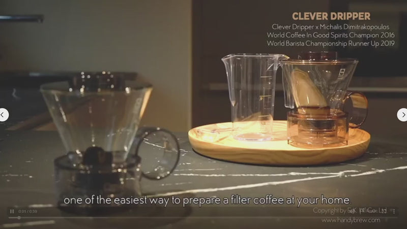 Load and play video in Gallery viewer, Easily brew your pour over with handy clever dripper step by step video guide 
