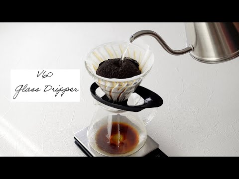 Load and play video in Gallery viewer, Hario V60 Glass Coffee Dripper
