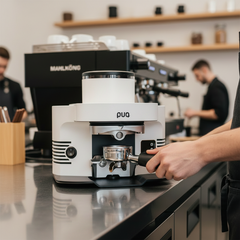 Load image into Gallery viewer, PUQpress M5 Automatic Coffee Tamper White
