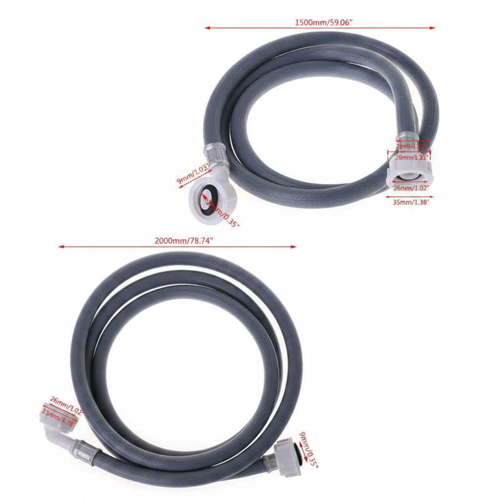 Inlet Pipe Water Feed Fill Hose With 90 Degree Bend HX6D Washing Machine
