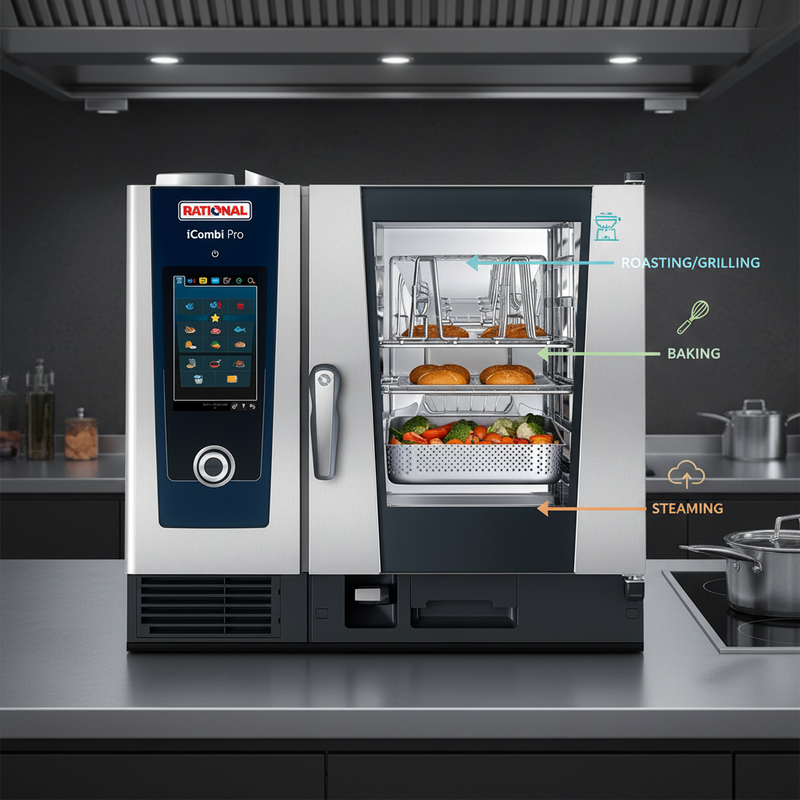Load image into Gallery viewer, COMBI ELECTRIC OVEN - ICOMBI PRO 61E
