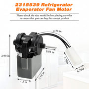 Refrigerator Evaporator Fan Motor