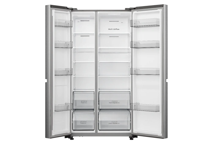 Load image into Gallery viewer, Hisense Side by Side Refrigerator RS3N668SAI3 637L, WiFi Connectivity, Digital Display
