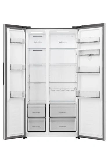 Hisense Side-by-Side Refrigerator RS3P725NMI 550 L, No Frost Inverter, Multi Air Flow