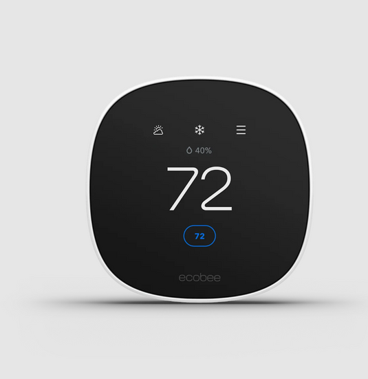 Ecobee Smart Thermostat Essential - Single Fan Speed - EB-STATE7-01 - White