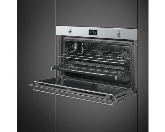 Smeg Built In Multifunction Electric Oven, 90 cm, SF9390X1