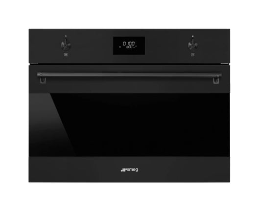 Smeg Built In Galileo Micro + Grill Electric Oven, 45 cm, SO4301M0N