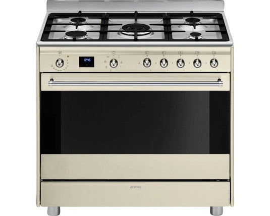 Smeg Concert Combination Cooker, 90 cm, SSA91MAP2