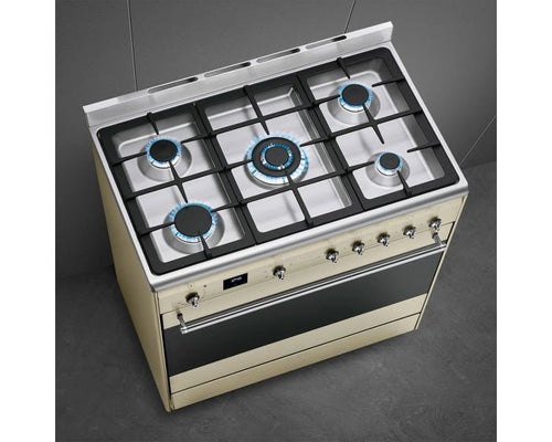 Smeg Concert Combination Cooker, 90 cm, SSA91MAX2