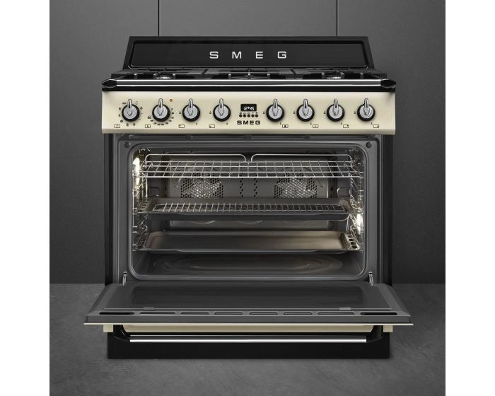 Load image into Gallery viewer, Smeg Victoria Combination Cooker 90 cm, TR90GMP
