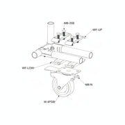 Swivel Plate Mount Caster with brake W-4PSB 4