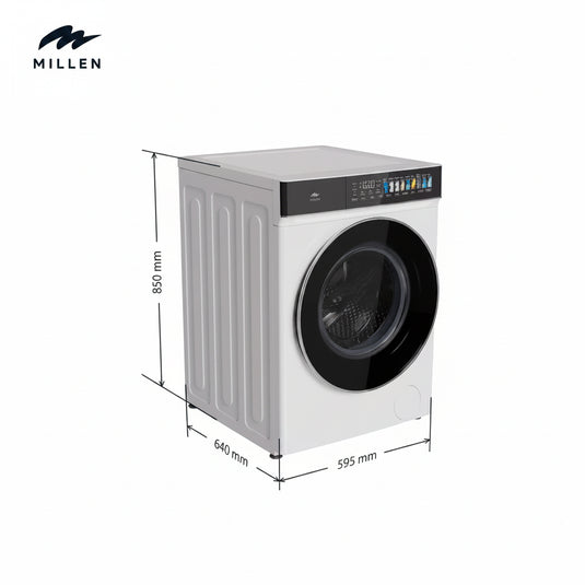 MILLEN 12kg Front Load Washing Machine – Inverter Motor, Large Capacity, Smart & Powerful, MWM12012WIDD, 3Y Warranty