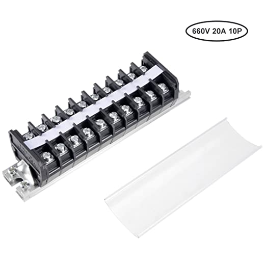 Distance R For Terminal Strip Buy Uxcell Barrier Terminal Strip Block 660V 20A Dual Rows 10P in UAE