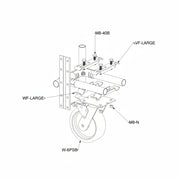 Swivel Plate-Mount Caster with Brake W-6PSB 6