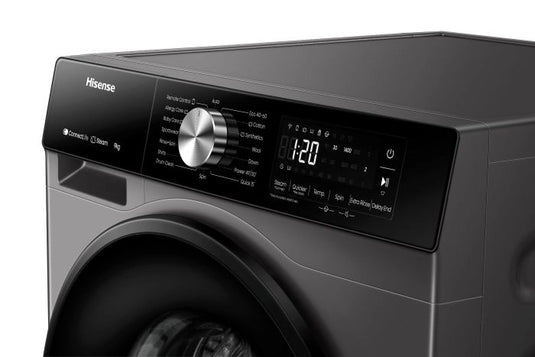 Hisense Washer & Dryer WD3S1043BT 10/6kg, 1400 Steam Refresh, Allergy Care, Titanium Grey